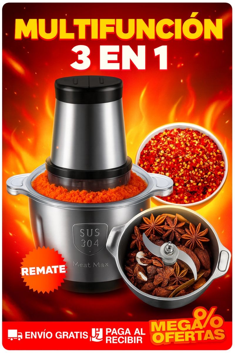 PICADOR ELÉCTRICO PREMIUM ACERO INOXIDABLE