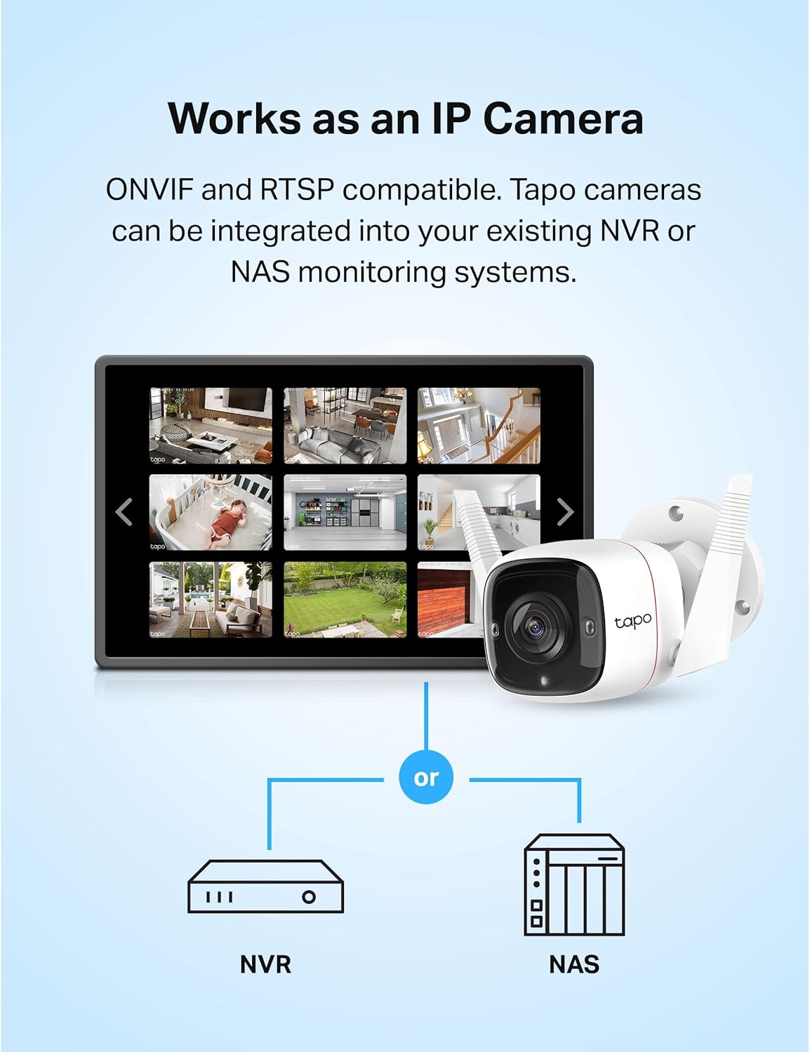 Camara Tapo C320ws Wi-Fi Outdoor Security 2K QHD Color Blanco