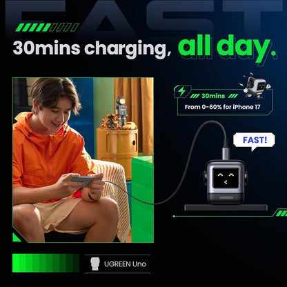 Cargador UGREEN Nexode 30W Tipo C Carga Rápida GaNRobot