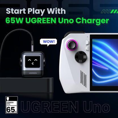 Cargador Ugreen C361 usb-c usb c carga 65w negro