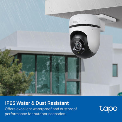 Camara De Seguridad Wifi Tp-link Tapo C510w 3mp Exterior 2k 2.4ghz Giro 360 Vision Nocturna Hasta 30 Metros