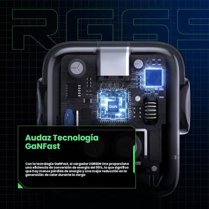 Cargador Ugreen C361 usb-c usb c carga 65w negro