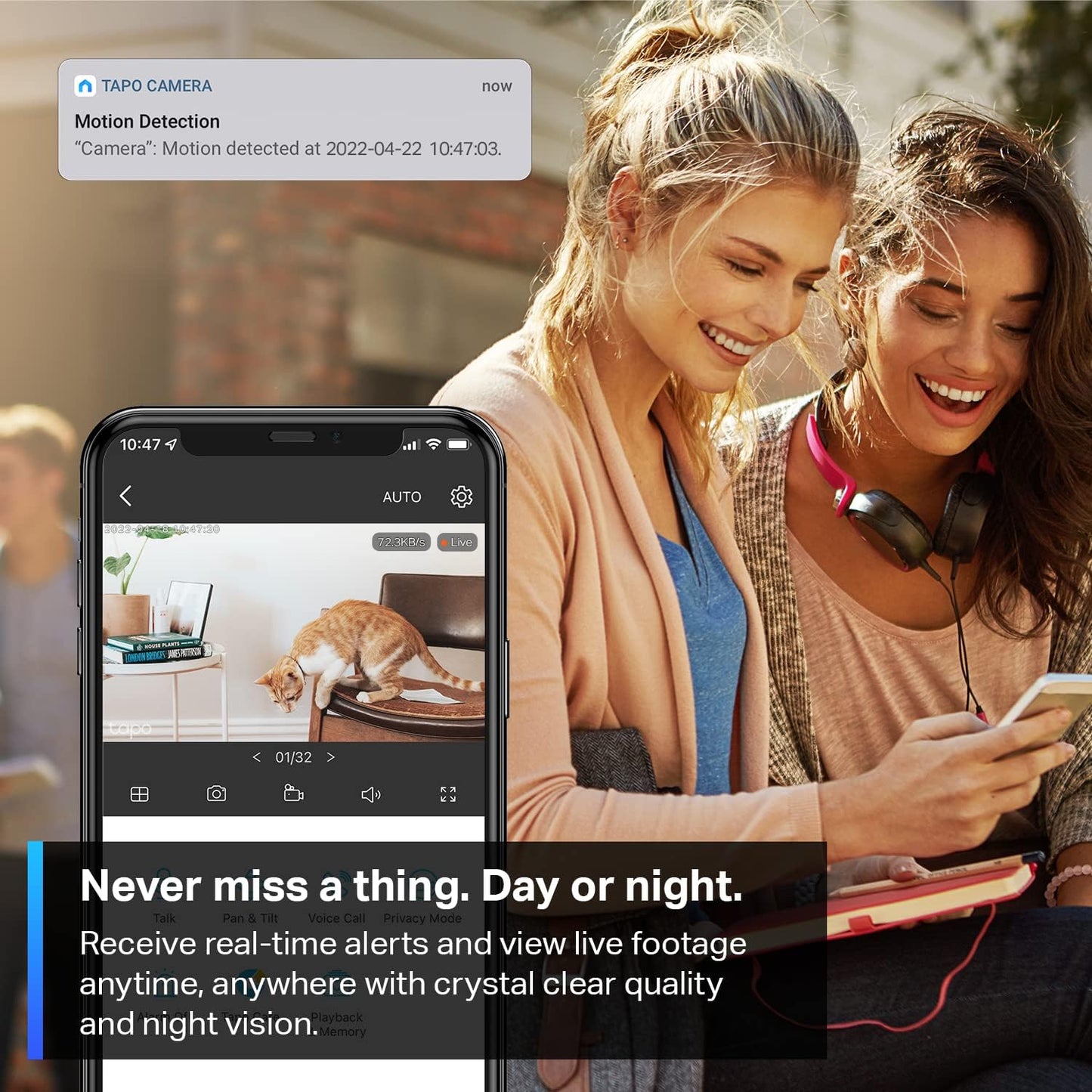 Cámara de Seguridad TP-Link Tapo Smart C200 V1 con Resolución 2Mp Visión Nocturna Incluida Color Blanco