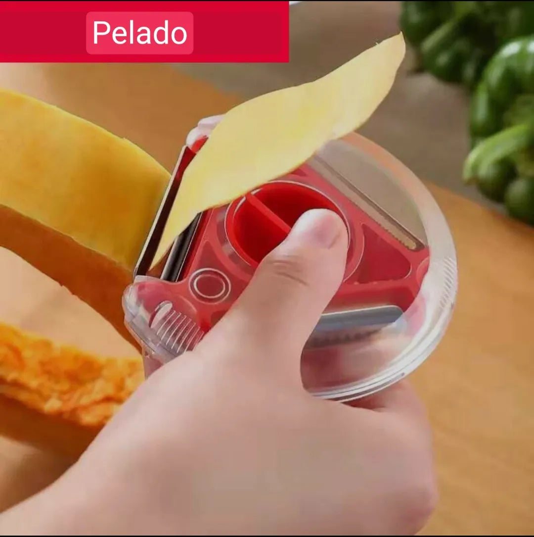 Rebanador 3 En 1 Cortador Rallador Pelador Multifuncional