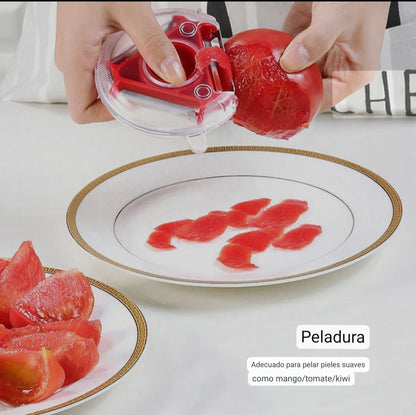 Rebanador 3 En 1 Cortador Rallador Pelador Multifuncional