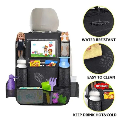 Organizador De Carro Asiento Trasero Organizador Vehículo Negro