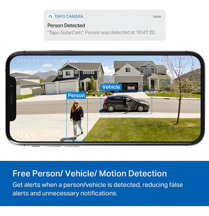 Cámara Tapo C402 Solar Inalámbrica 1080p Para Exteriores Con Visión Nocturna