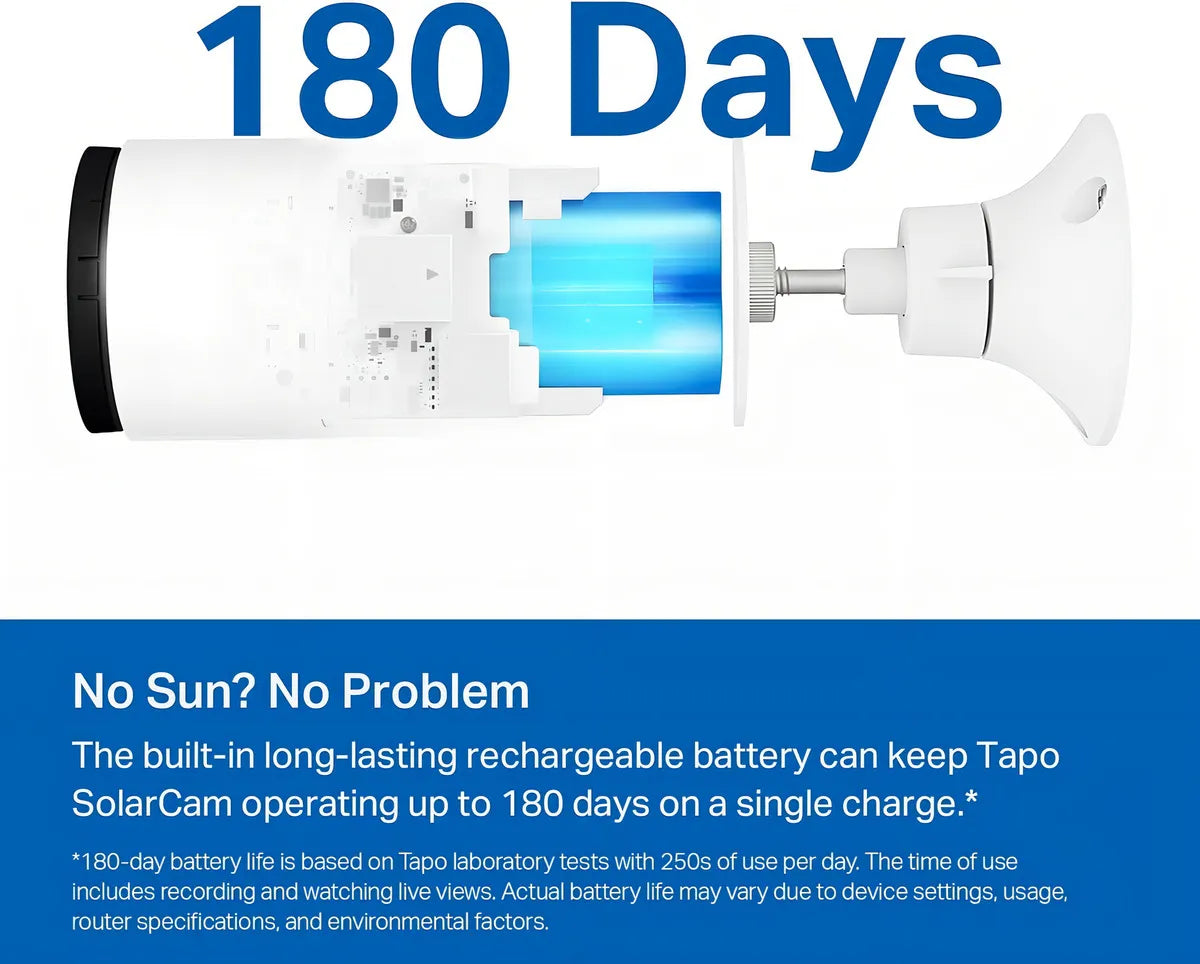 Cámara Tapo C402 Solar Inalámbrica 1080p Para Exteriores Con Visión Nocturna