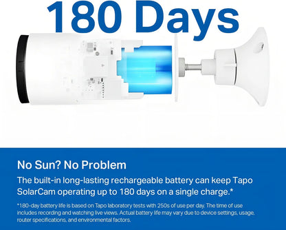 Cámara Tapo C402 Solar Inalámbrica 1080p Para Exteriores Con Visión Nocturna