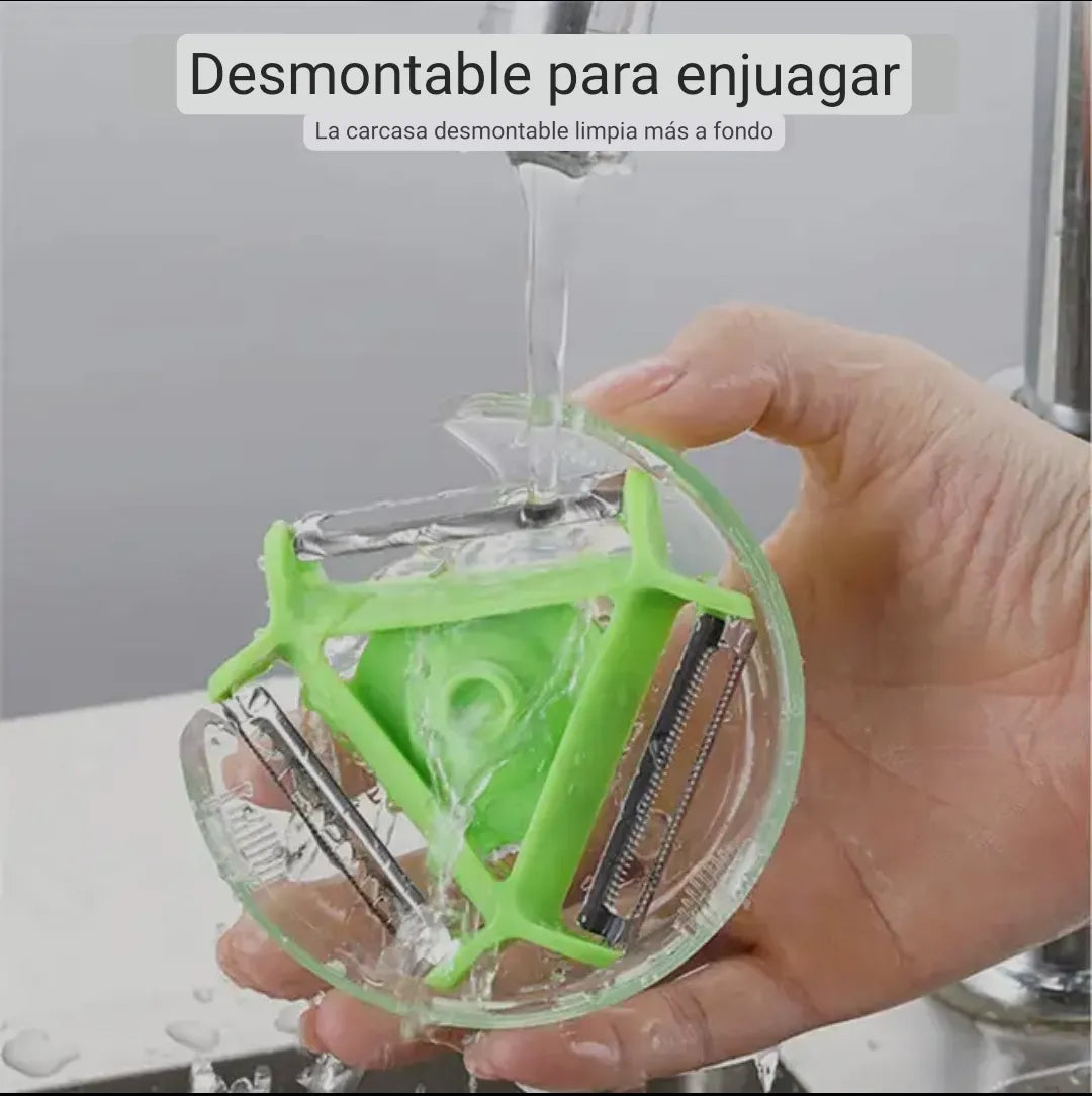 Rebanador 3 En 1 Cortador Rallador Pelador Multifuncional
