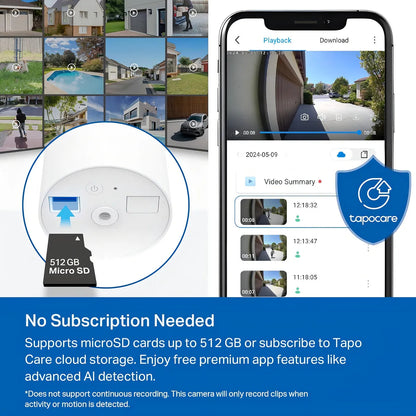 Cámara Tapo C402 Solar Inalámbrica 1080p Para Exteriores Con Visión Nocturna