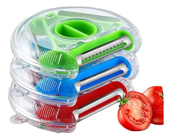 Rebanador 3 En 1 Cortador Rallador Pelador Multifuncional